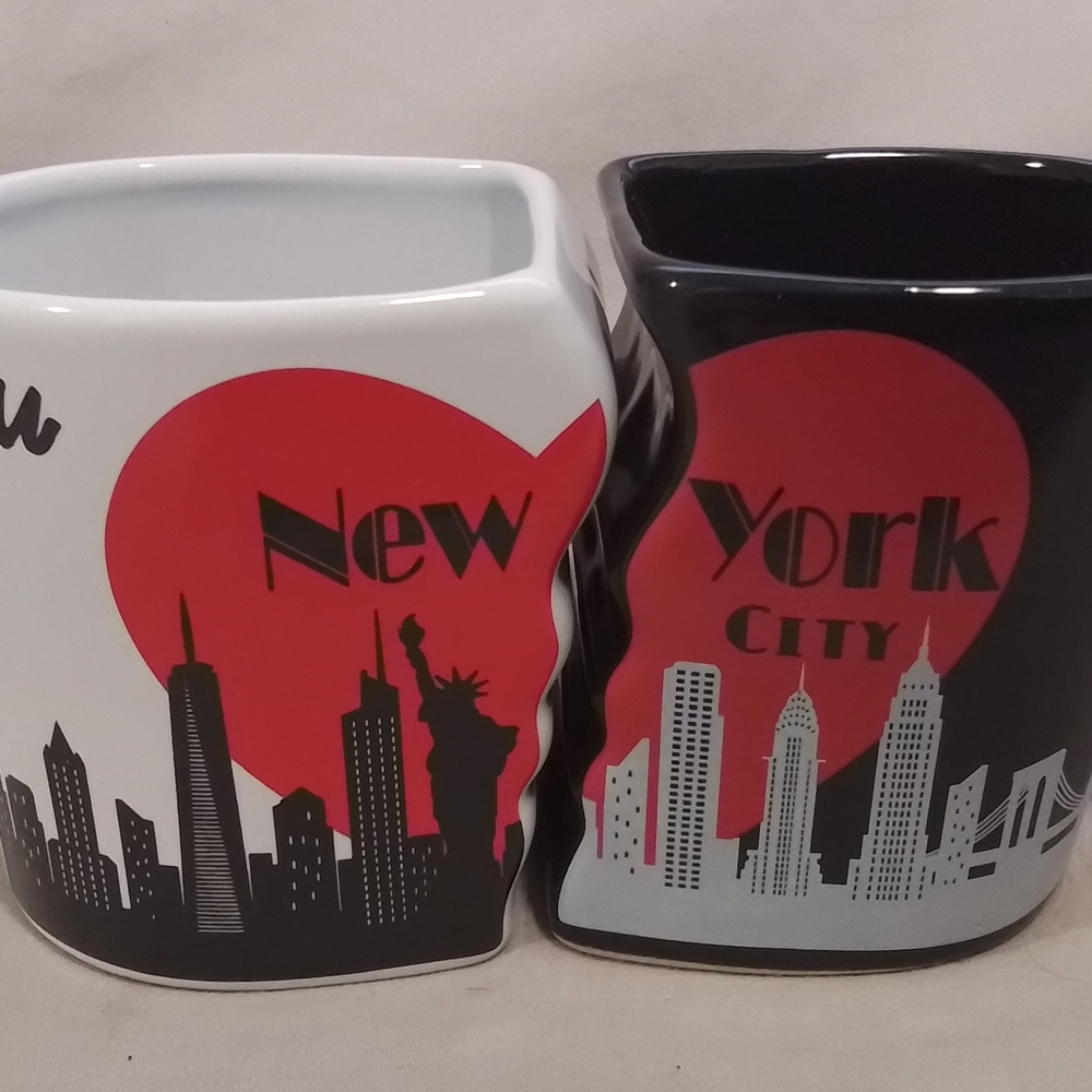 Vintage Couples (His & Hers) Puzzle Mugs  - New York City